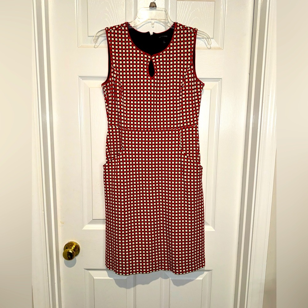 Lands’ End polka dot Dress. Size 4